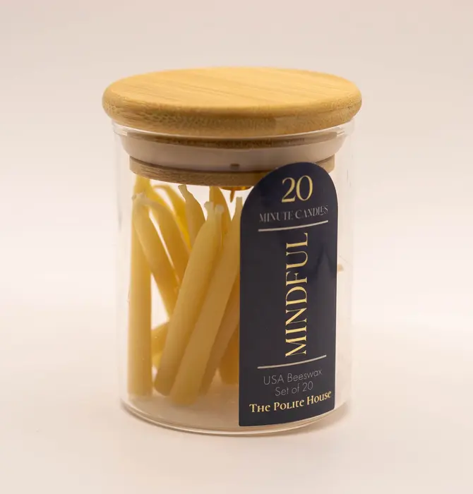 Candle | Beeswax | 20 Minute Mindful