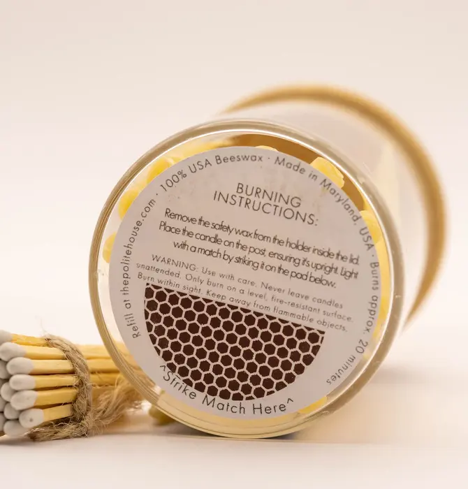 Candle | Beeswax | 20 Minute Mindful