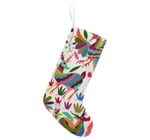 Stocking | Embroidered Otomi | Multi-Color