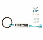 Keychain | Stretch Cord | Ceramic Tag