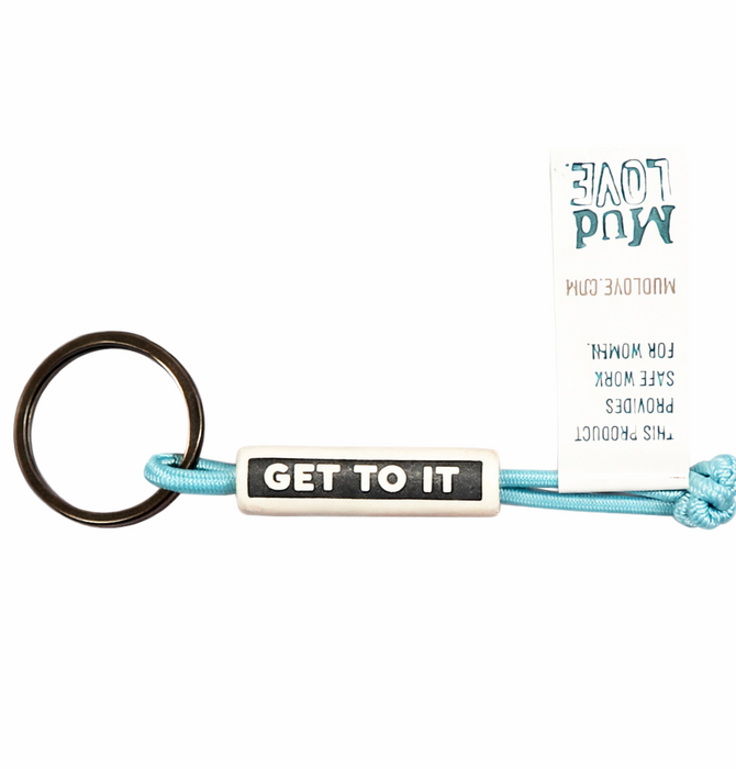 Keychain | Stretch Cord | Ceramic Tag