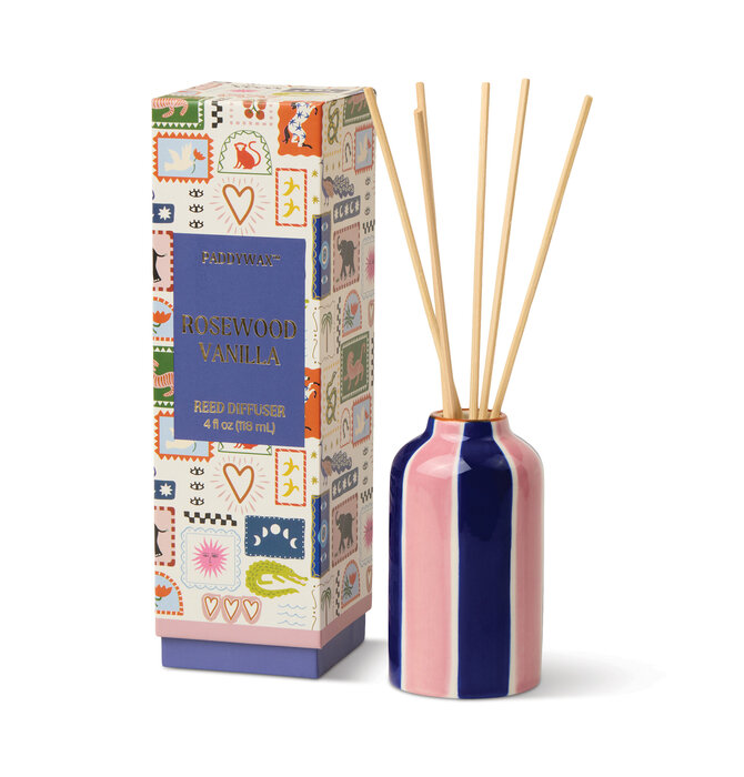 Diffuser | Rosewood Vanilla | A Dopo Blue + Pink Stripes