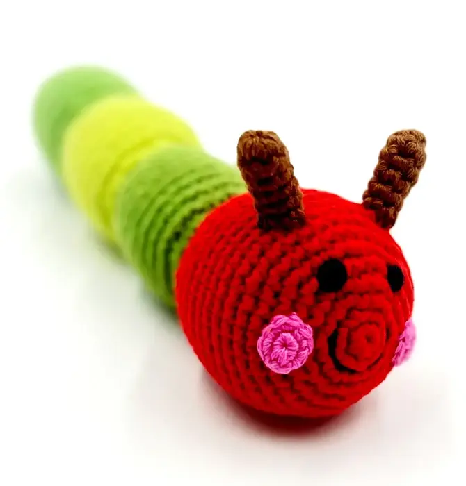 Toy | Crochet Rattle | Caterpillar