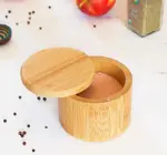 Salt Cellar & Spice Storage Box | Magnetic Swivel Lid