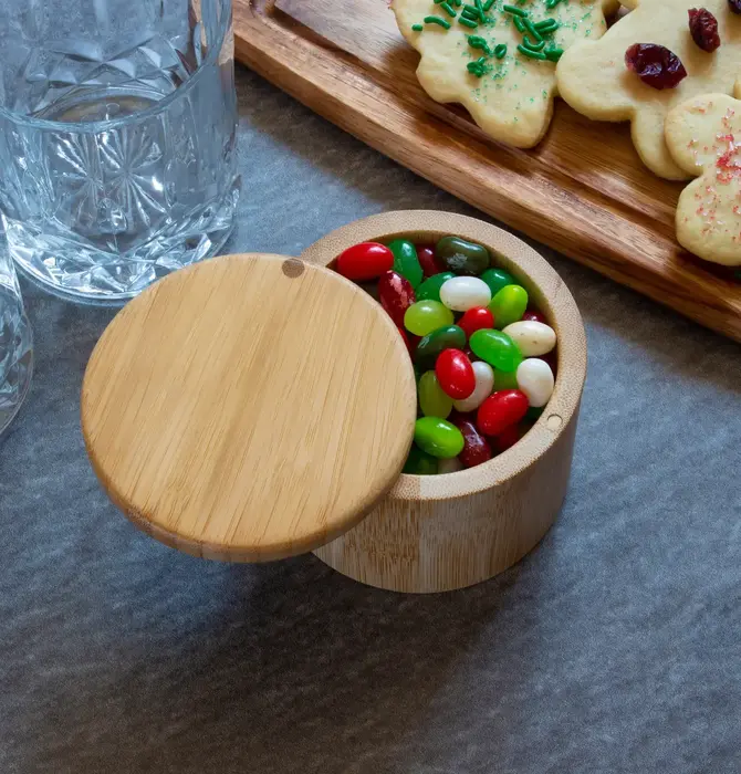 Salt Cellar & Spice Storage Box | Magnetic Swivel Lid