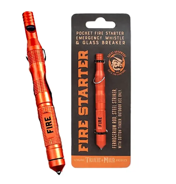 Pocket Tool | Fire Starter | Whistle & Glass Breaker