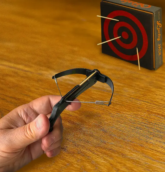 Mini Crossbow | Toothpick Shooter