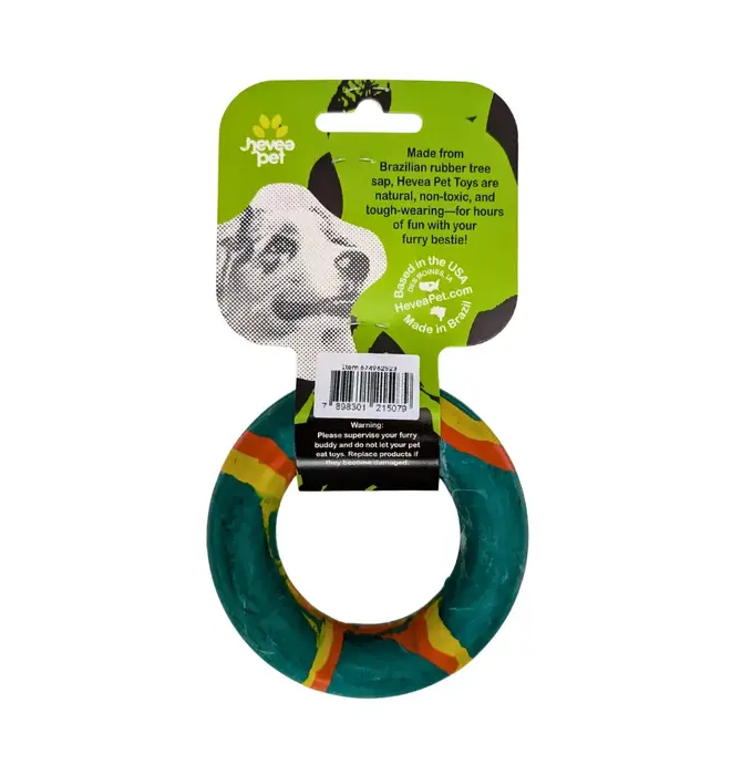 Dog Toy | Ring | Natural Rubber | Green | Medium