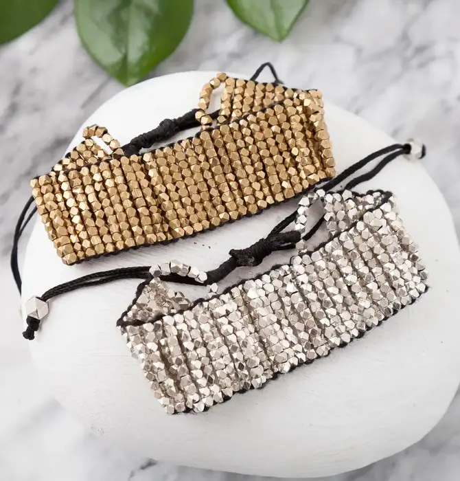 Bracelet | Beaded Geo Adjustable