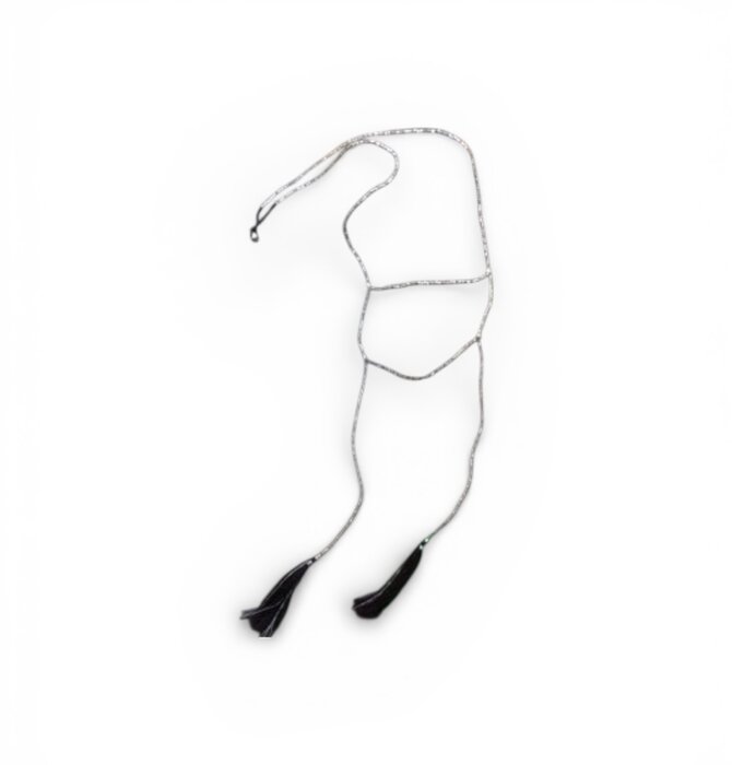 Necklace | Beaded Double Tassel