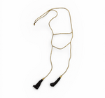 Necklace | Beaded Double Tassel