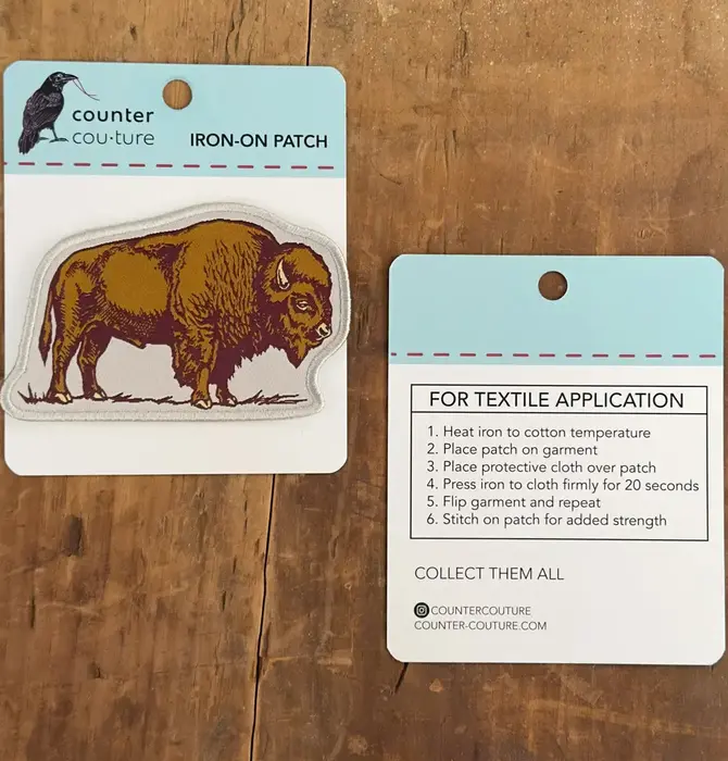 Patch | Iron-On Woven | Bison