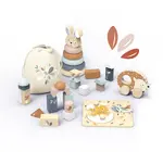 Toy Box | Buildings Blocks + Stacking Rabbit + Chick Puzzle + Pull-Along Hedgehog