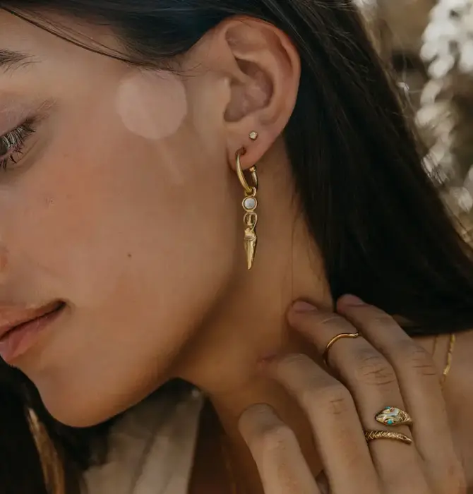 Ring | Victorian Snake | Turquoise Enamel Eyes