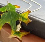 Necklace | Acorn Charm | 20" Chain | 14KGP