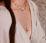 Necklace | Acorn Charm | 20" Chain | 14KGP