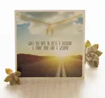 Necklace | Carded Gift | 18" Gold Plate | Wishbone