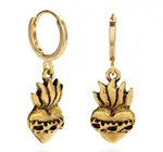 Earrings | Huggie Hoops | Corazon Sagrado | 14KGP