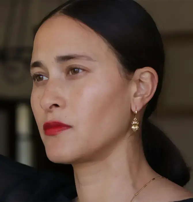 Earrings | Huggie Hoops | Corazon Sagrado | 14KGP