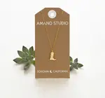 Necklace | Cowboy Boot Charm | 20" Chain | 14KGP