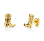 Earrings | Stud | Cowboy Boot | 14KGP