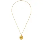 Necklace | Flame of Love Heart | 18" Chain | 14KGP