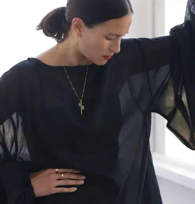 Necklace | Gothic Romance Dagger | 20" Chain | 14KGP