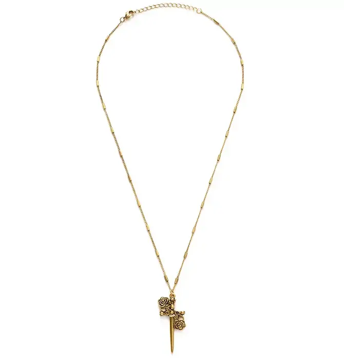 Necklace | Gothic Romance Dagger | 20" Chain | 14KGP