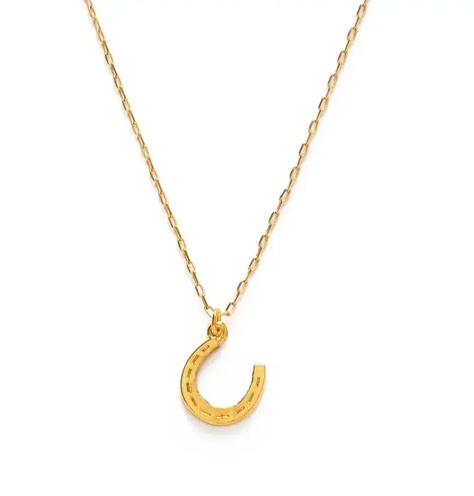 Necklace | Horseshoe Charm | 20" Chain | 14KGP