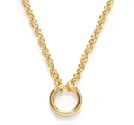 Necklace | Rolo Chain 18" | Charm Holder | 14KGP