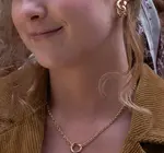 Necklace | Rolo Chain 18" | Charm Holder | 14KGP