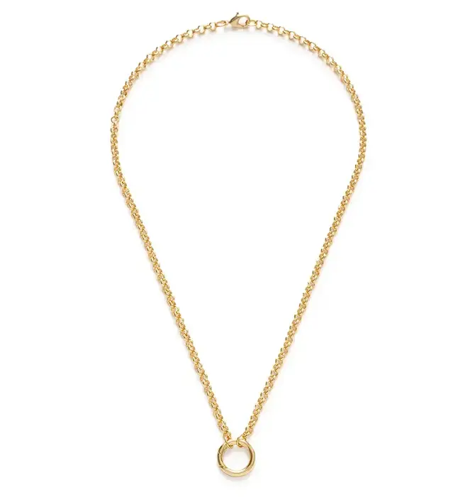 Necklace | Rolo Chain 18" | Charm Holder | 14KGP