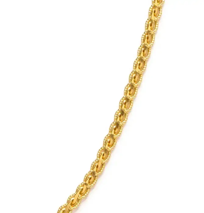 Necklace | Serpentine Chain 18" | 14KGP