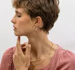 Necklace | Serpentine Chain 18" | 14KGP