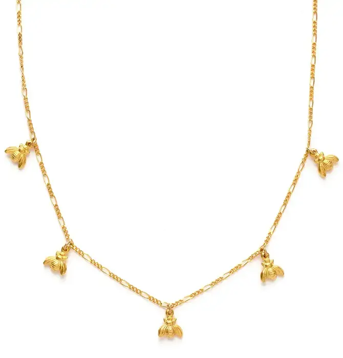 Necklace | Tiny Bee | 16" Chain | 14KGP