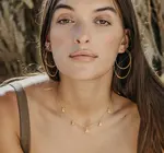 Necklace | Tiny Bee | 16" Chain | 14KGP