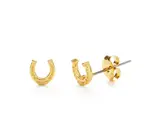 Earrings | Stud | Tiny Horseshoe | 14KGP