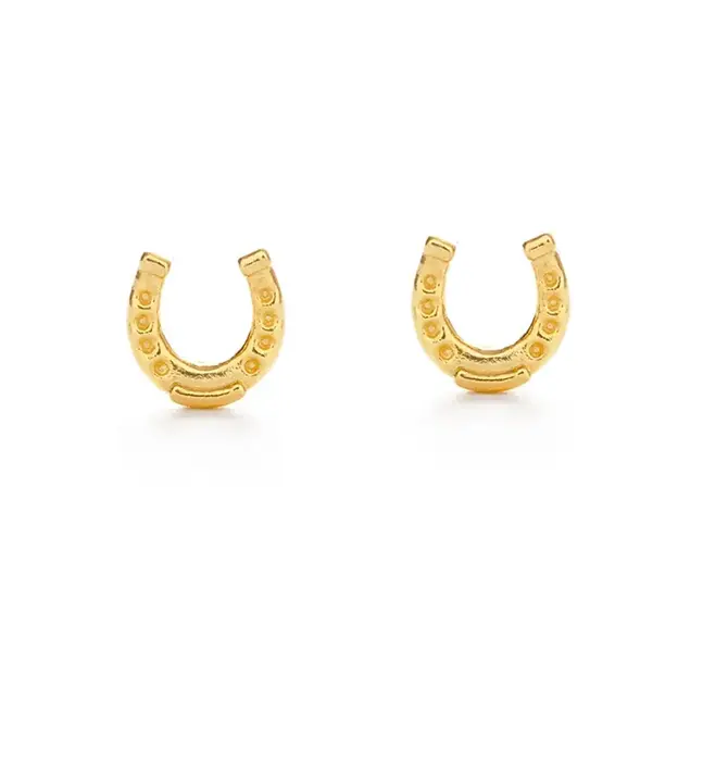 Earrings | Stud | Tiny Horseshoe | 14KGP