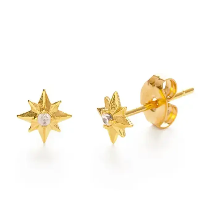 Earrings | Stud | Tiny Venus Star | 14KGP