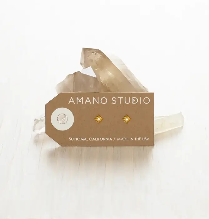 Earrings | Stud | Tiny Venus Star | 14KGP