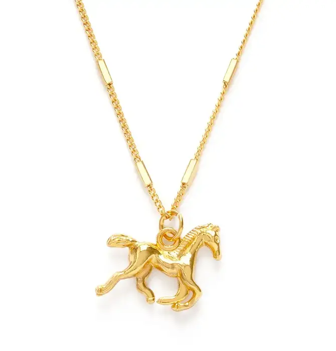 Necklace | Year of the Horse Charm | 20" Chain | 14KGP