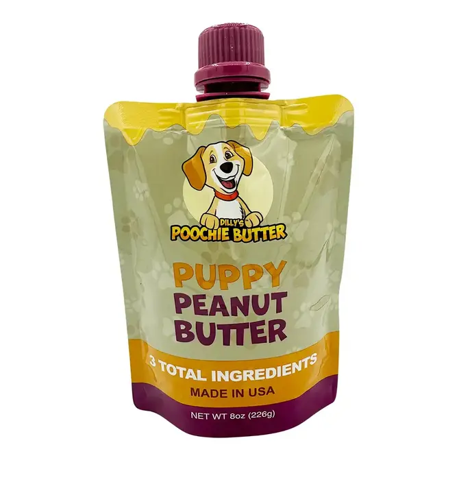 Dog Treat | Puppy Peanut Butter | Squeeze Pack 8oz