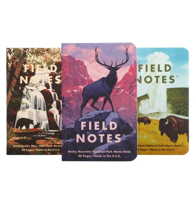 Memo Books | National Parks | Series C 3-Pack