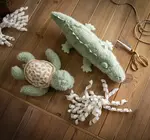 Toy | Animal Plush | Sea Fuzzlez Turtle | 10"