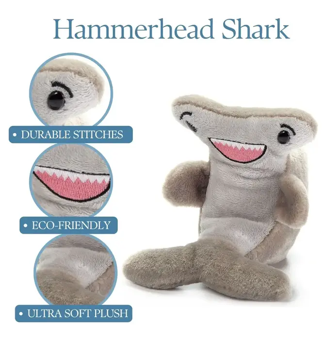 Toy | Animal Plush | Nuggetz | Hammerhead Shark 6"