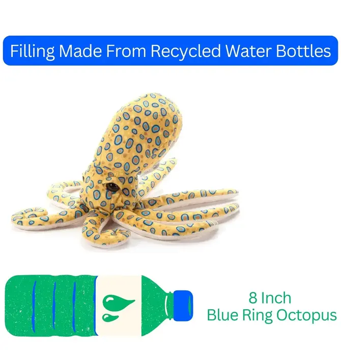 Toy | Animal Plush | Blue Ring Octopus | Small 10"