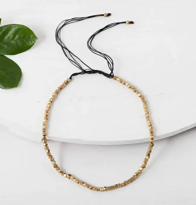 Necklace | Adjustable Polygons | Brass