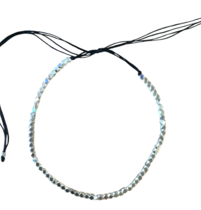 Necklace | Adjustable Polygons | Silver