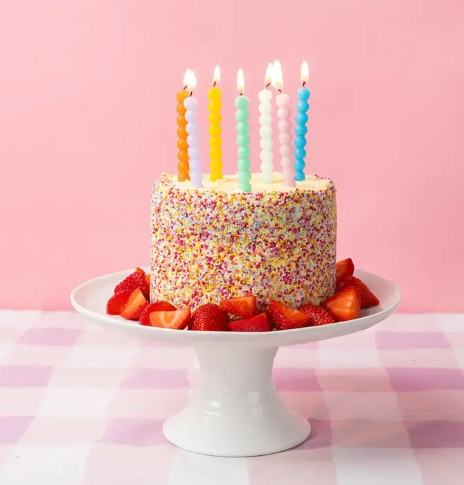 Candles | Bobble Colorful | 8 Pack