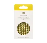 Candles | Gold Twirl | 8 Pack